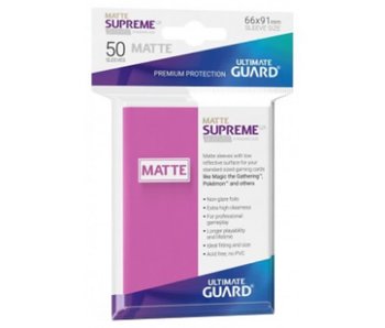 Ultimate Guard Sleeves Supreme Ux Matte Pink 50Ct