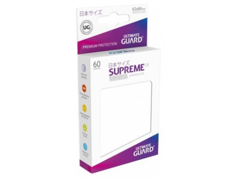 Ultimate Guard Ultimate Guard Sleeves Supreme Ux Small White 60Ct