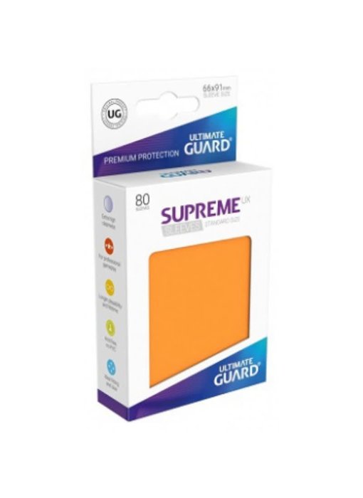 Ultimate Guard Sleeves Supreme Ux Orange 80Ct