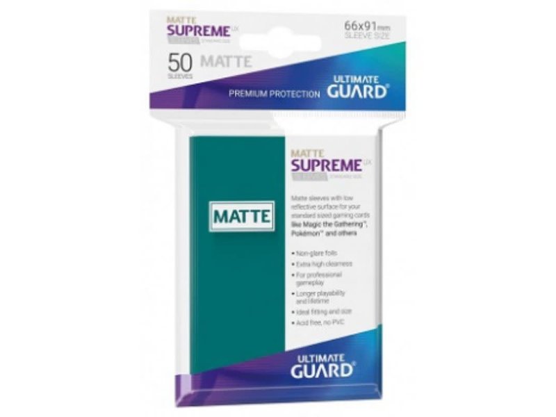 Ultimate Guard Ultimate Guard Sleeves Supreme Ux Matte Petrol Blue 50Ct