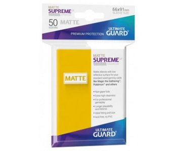 Ultimate Guard Sleeves Supreme Ux Matte Yellow 50Ct