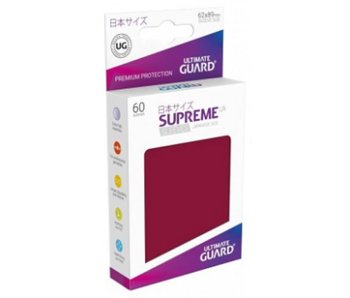 Ultimate Guard Sleeves Supreme Ux Small Burgundy 60Ct