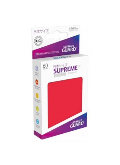 Ultimate Guard Sleeves Supreme Ux Small Red 60Ct