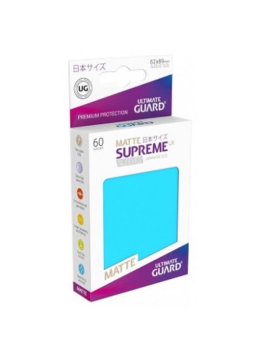 Ultimate Guard Sleeves Supreme Ux Small Matte Lt Blue 60Ct