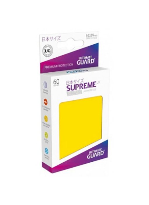 Ultimate Guard Sleeves Supreme Ux Small Yellow 60Ct