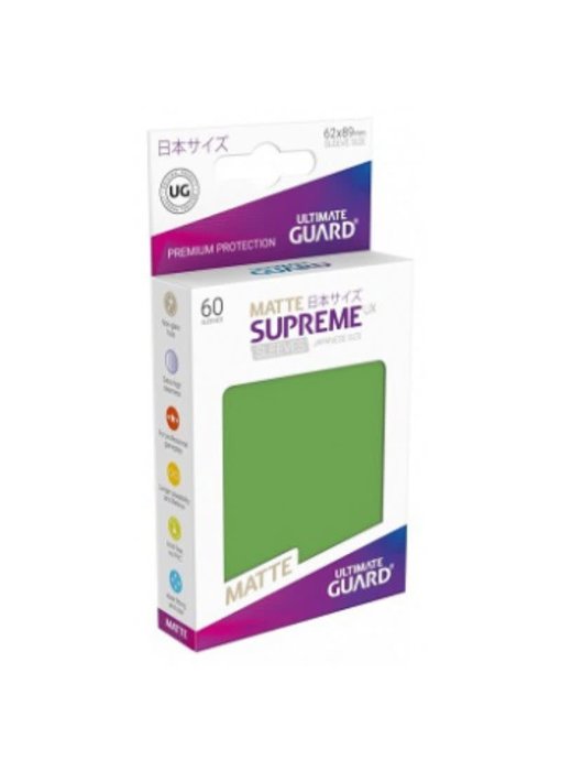 Ultimate Guard Sleeves Supreme Ux Small Matte Green 60Ct