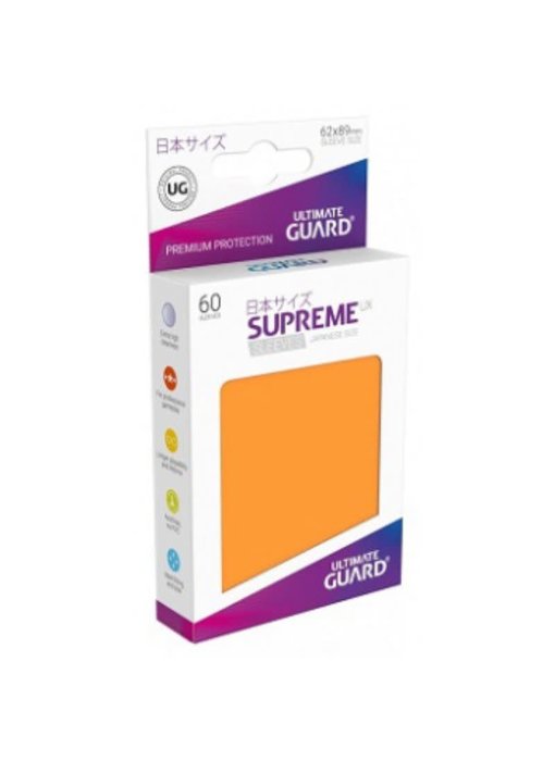 Ultimate Guard Sleeves Supreme Ux Small Orange 60Ct