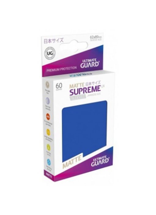 Ultimate Guard Sleeves Supreme Ux Small Matte Blue 60Ct