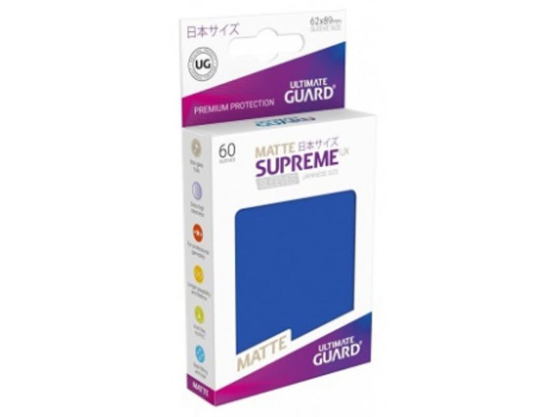 Ultimate Guard Ultimate Guard Sleeves Supreme Ux Small Matte Blue 60Ct