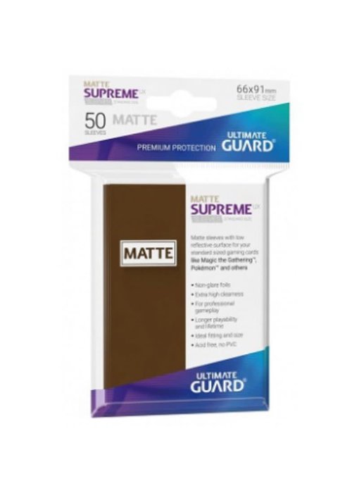 Ultimate Guard Sleeves Supreme Ux Matte Brown 50Ct