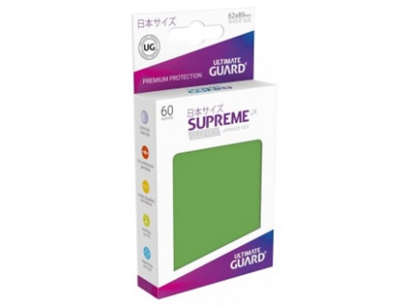 Ultimate Guard Ultimate Guard Sleeves Supreme Ux Small Green 60Ct