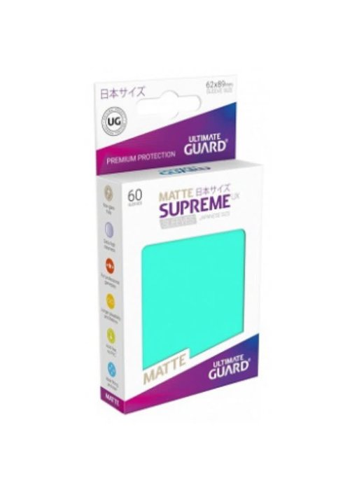 Ultimate Guard Sleeves Supreme Ux Small Matte Turquoise 60Ct