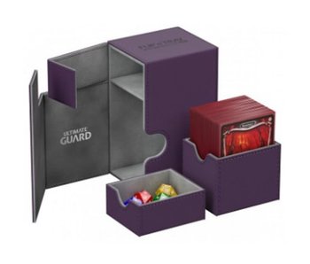 Ultimate Guard Flip N Tray Deck Case Xenoskin Purple 80+