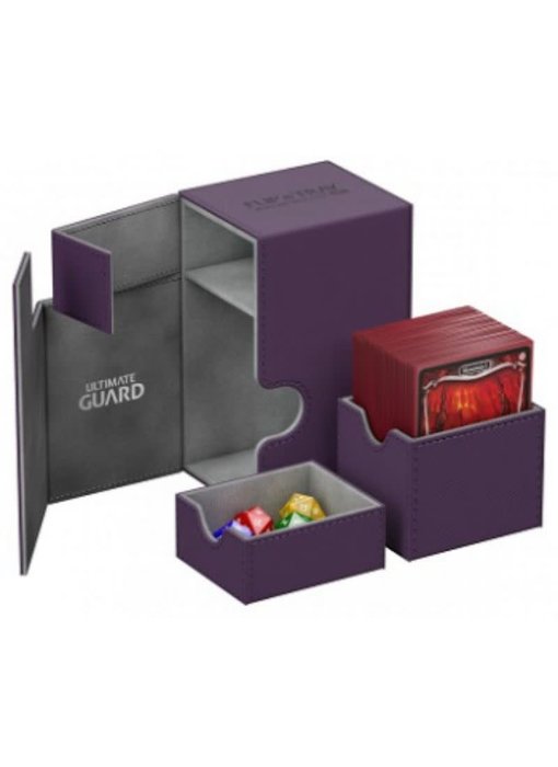 Ultimate Guard Flip N Tray Deck Case Xenoskin Purple 80+