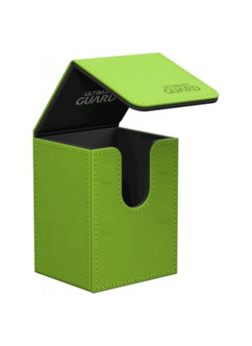 Ultimate Guard Flip Deck Case Leatherette Green 80+