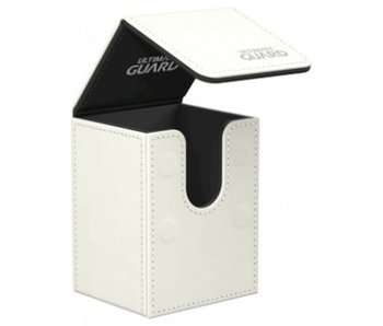 Ultimate Guard Flip Deck Case Leatherette White 80+