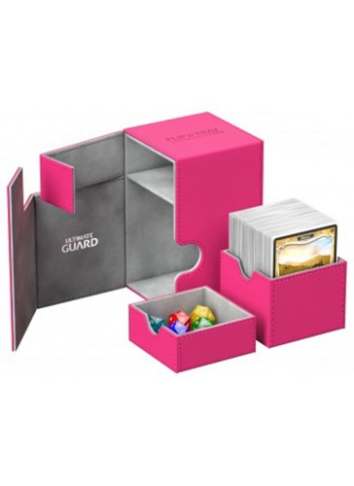 Ultimate Guard Flip N Tray Deck Case Xenoskin Pink 100+