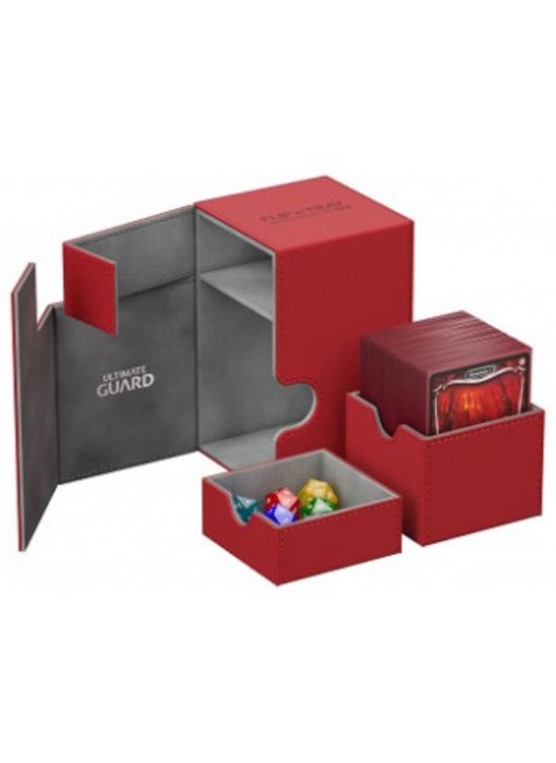 Ultimate Guard Flip N Tray Deck Case Xenoskin Red 100+