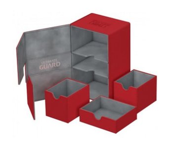 Ultimate Guard Twin Flip N Tray Deck Case Xenoskin Red 160+