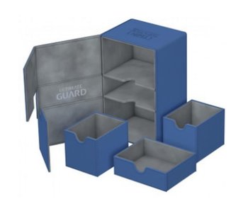 Ultimate Guard Twin Flip N Tray Deck Case Xenoskin Blue 160+