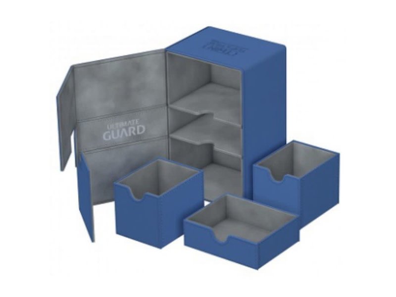 Ultimate Guard Ultimate Guard Twin Flip N Tray Deck Case Xenoskin Blue 160+