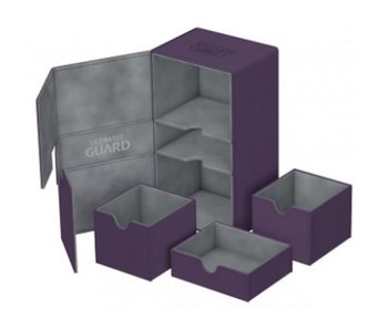 Ultimate Guard Twin Flip N Tray Deck Case Xenoskin Purple 200+