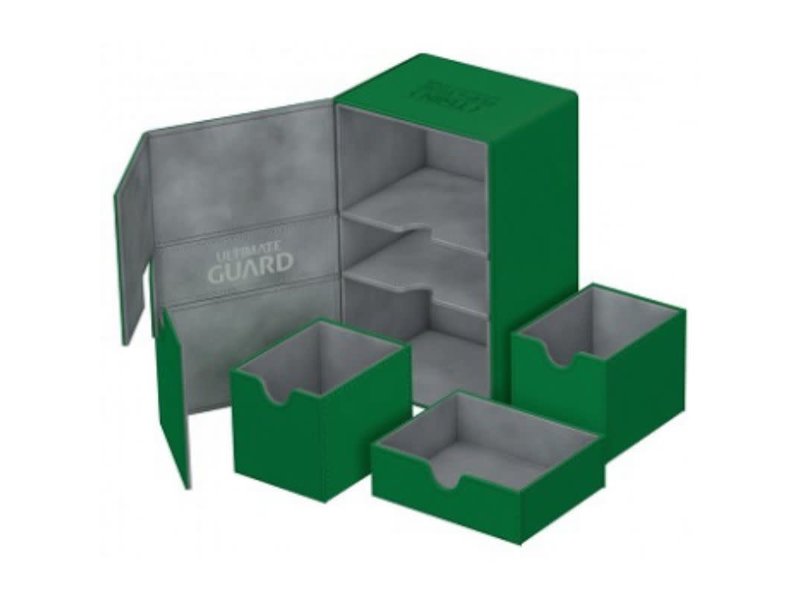 Ultimate Guard Ultimate Guard Twin Flip N Tray Deck Case Xenoskin Green 160+