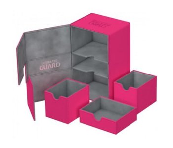 Ultimate Guard Twin Flip N Tray Deck Case Xenoskin Pink 160+