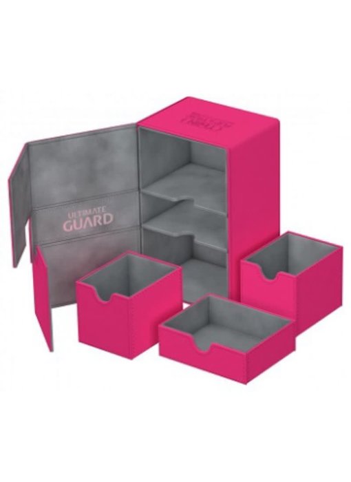 Ultimate Guard Twin Flip N Tray Deck Case Xenoskin Pink 160+