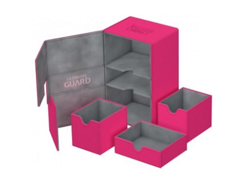 Ultimate Guard Ultimate Guard Twin Flip N Tray Deck Case Xenoskin Pink 160+