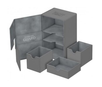 Ultimate Guard Twin Flip N Tray Deck Case Xenoskin Grey 160+