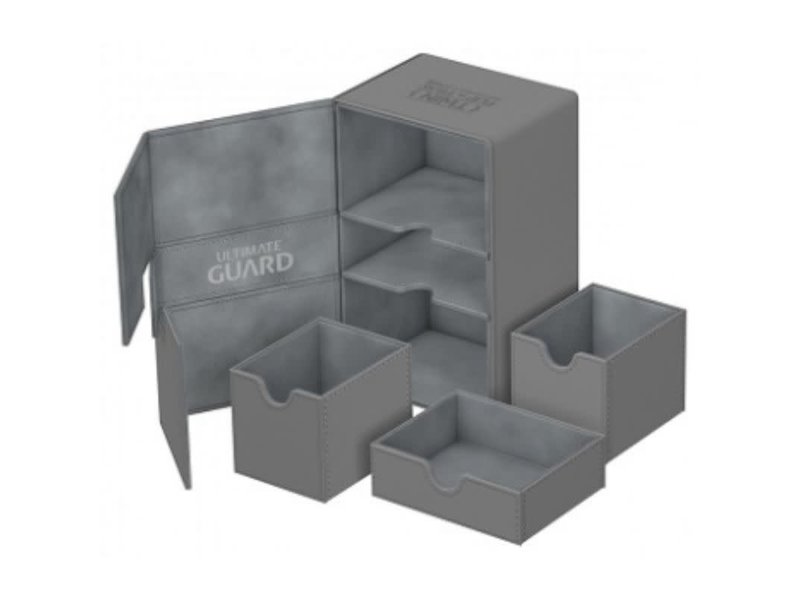 Ultimate Guard Ultimate Guard Twin Flip N Tray Deck Case Xenoskin Grey 160+