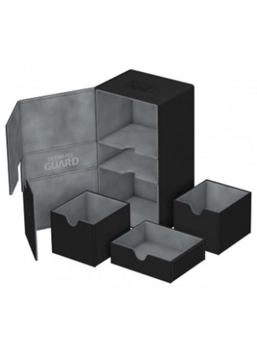 Ultimate Guard Twin Flip N Tray Deck Case Xenoskin Black 200+