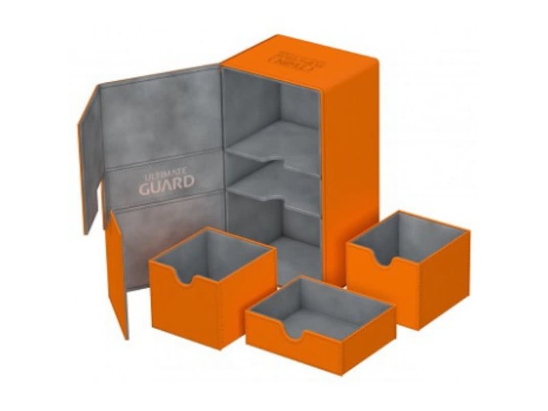 Ultimate Guard Ultimate Guard Twin Flip N Tray Deck Case Xenoskin Orange 200+