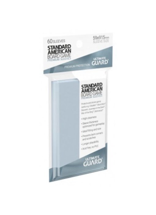 Ultimate Guard Sleeves Premium Bg Cards Standard American 60Ct