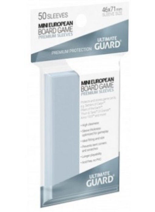 Ultimate Guard Sleeves Premium Bg Cards Mini European 50Ct