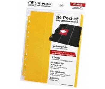 Ultimate Guard Supreme Pages Side-Loading 18-Pocket Yellow 10Ct