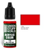 Green Stuff World GSW Acrylic Color HELLFIRE RED (1786)