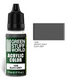 Green Stuff World GSW Acrylic Color SLATE GREY (1838)