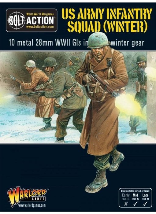 Bolt Action Us Army Infantry Squad In Winter Clothing