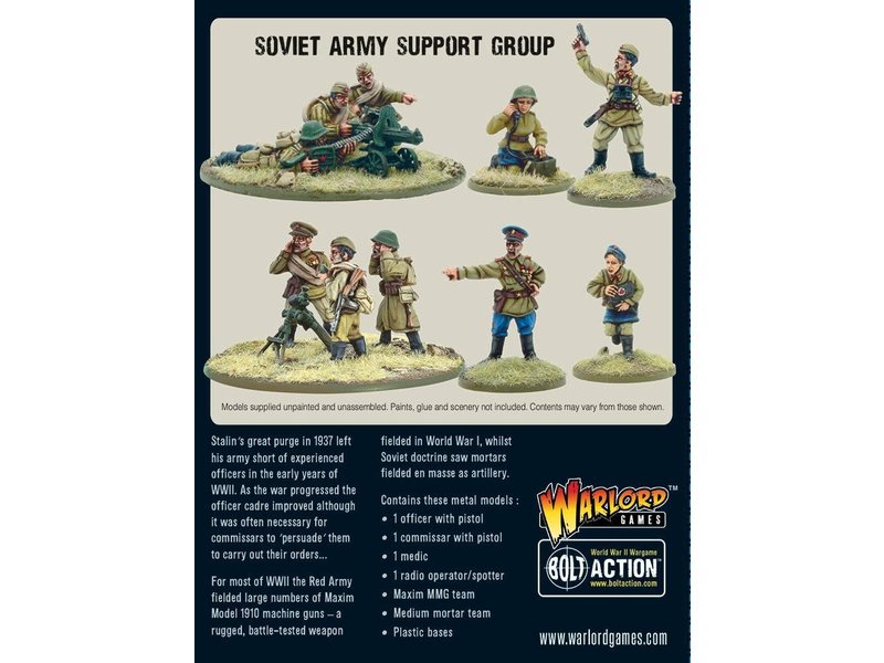 Warlord Games Bolt Action Soviet Army Support Group