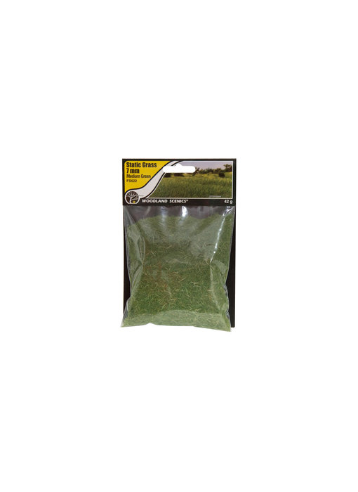 Woodland Scenics Static Grass Medium Green 7mm (FS622)