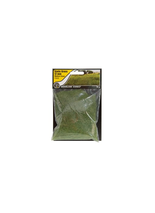 Woodland Scenics Static Grass Medium Green 12mm (FS626)