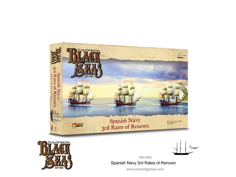 Warlord Games Black Seas Spanish Navy 3Rd Rates Of Renown