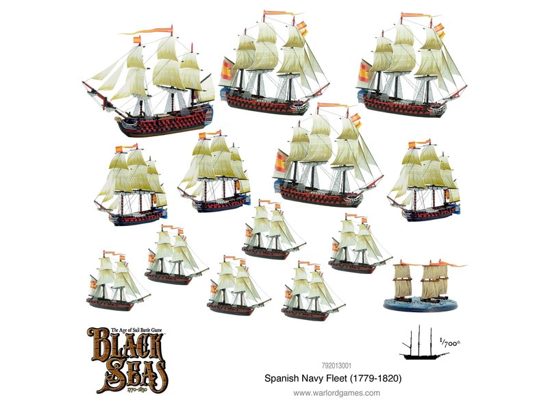 Warlord Games Black Seas Spanish Navy Fleet (1770 - 1830)