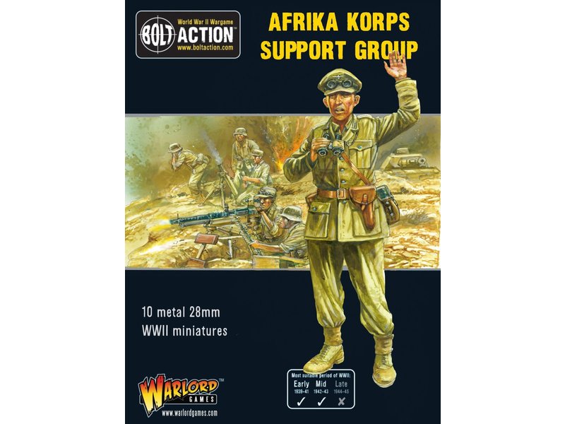 Warlord Games Bolt Action Afrika Korps Support Group (Hq, Mortar & Mmg)