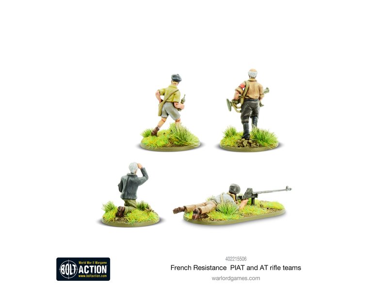 Warlord Games French Resistance PIAT & Anti-tank rifle teams