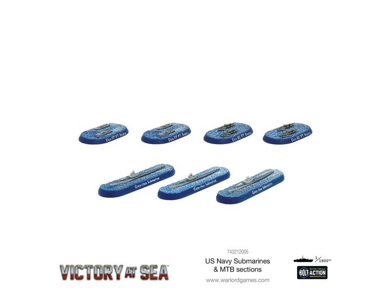 Warlord Games Victory at Seas Us Navy Submarines & Mtb Sections