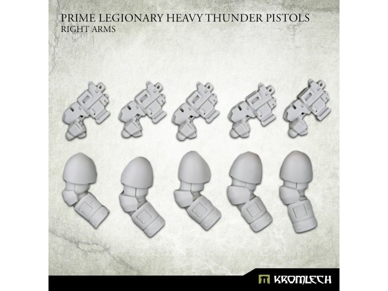 Kromlech Prime Legionaries CCW Arms - Heavy ThunderPistols [right] (5) (KRCB276)
