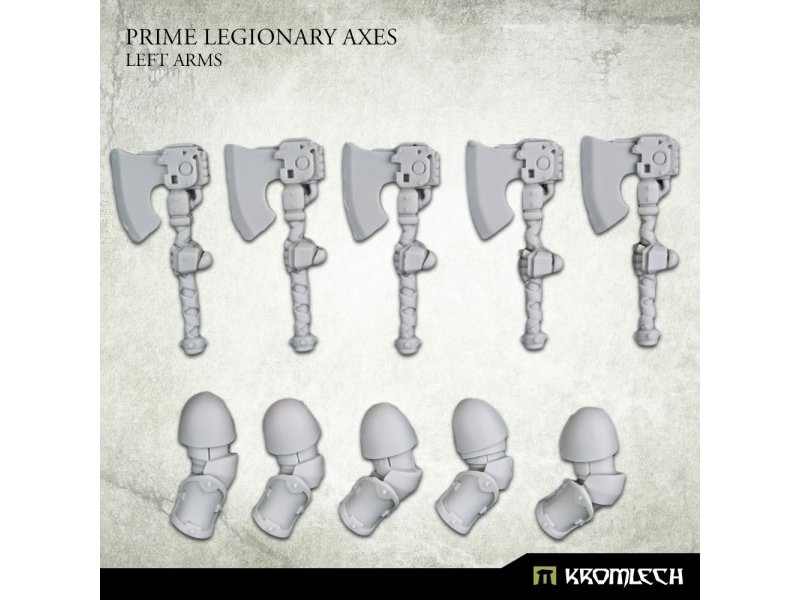 Kromlech Prime Legionaries CCW Arms - Axes [left] (5) (KRCB274)